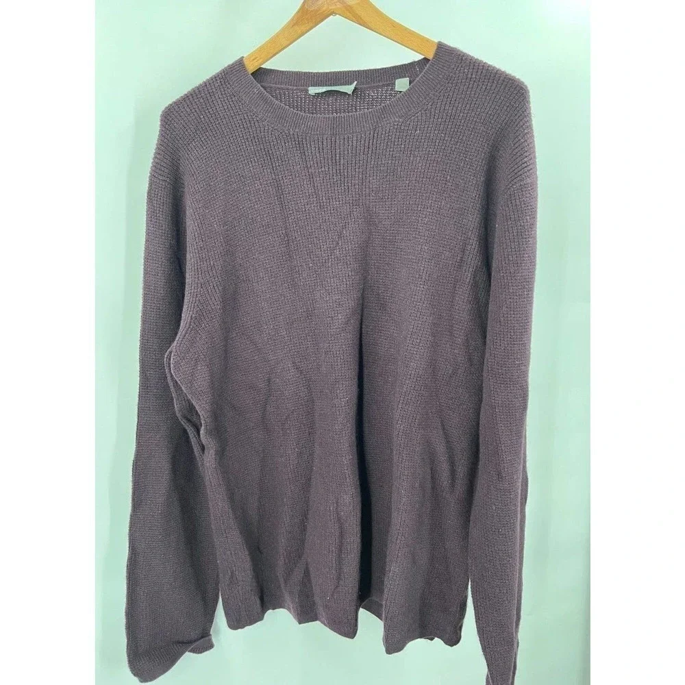 VINCE Men's Size XL Thermal Knit Pullover Sweater Wool & Cashmere Blend SHW $265